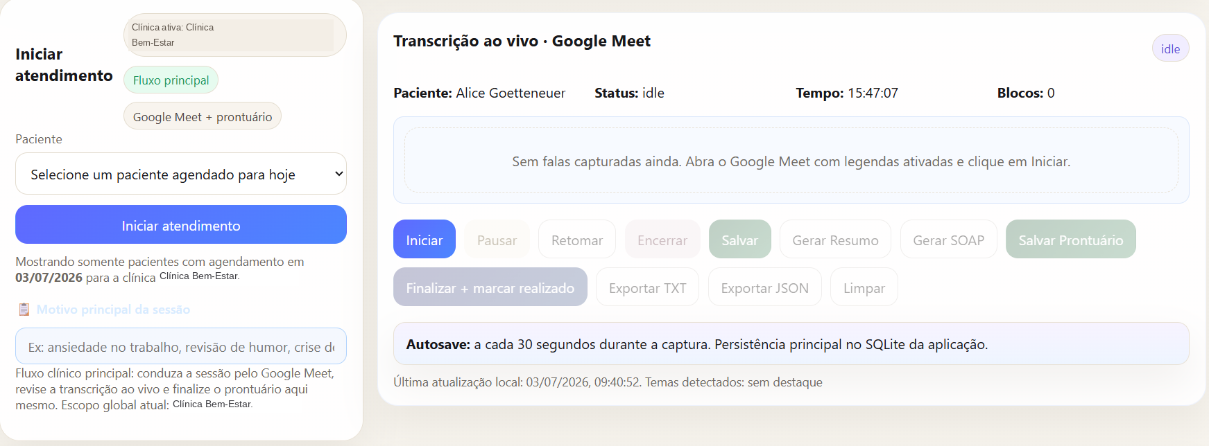 Transcrição IA